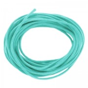 Cotton waxed cord 1mm Light Turquoise x5m