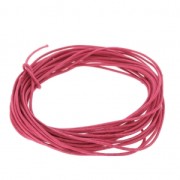 Cotton waxed cord 1mm Rose Fuchsia x5m