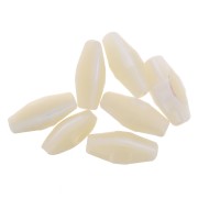 12x6mm Mother of Pearl Beads - Rhombus shape - Natural x10