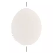 11x9mm Mother of Pearl Flat Beads - Oval - Natural x10