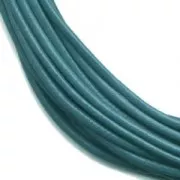 Leather cord 1mm Dark Jean Blue x 2.95m