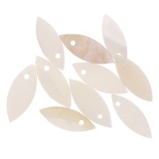 13x5mm mother of pearl Sequins - Natural x10