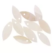 13x5mm mother of pearl Sequins - Natural x10