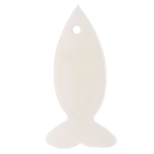 19x10mm Mother of Pearl Fish Sequins - Natural x10