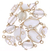 Assortment of connectors wrapped in copper wire - random sizex20g|raw }}