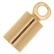 Cord ends for 3.5mm cord - 3 microns Gold plated x1