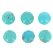 5mm Gemstone round Cabochon - Turquoise x1