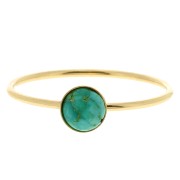 Gold filled Fine ring set for cabochon 5 mm - Size 48 x1