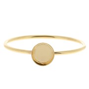 Gold filled Fine ring set for cabochon 5 mm - Size 57 x1