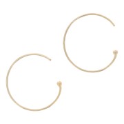 18 mm ball hoop earrings - Gold filled (laminated gold) x2