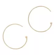 18 mm ball hoop earrings - Gold filled (laminated gold) x2