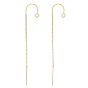 48mm Gold filled Venetian mesh earrings x2|raw }}