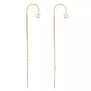 48mm Gold filled Venetian mesh earrings x2