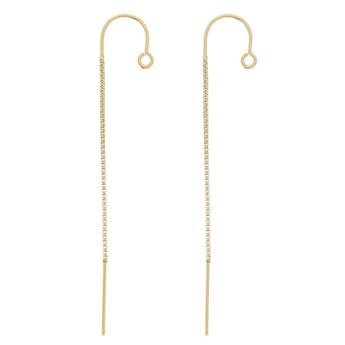 48mm Gold filled Venetian mesh earrings x2