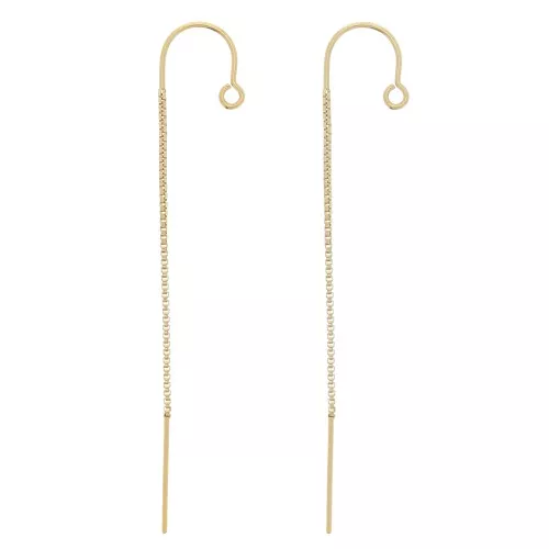 48mm Gold filled Venetian mesh earrings x2