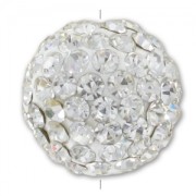 Plasticine round bead rhinestones Korean  14mm Crystal  x1|raw }}