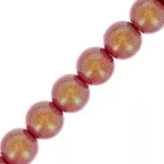 4mm Preciosa Pearls - Round Maxima - Pearlescent Red x30