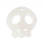 Mother-of-Pearl Pendant Skull 16mm Natural x1|raw }}