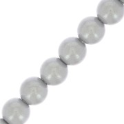 4mm Preciosa Pearls - Round Maxima - Pearlescent Grey x30|raw }}