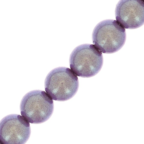 4mm Preciosa Pearls - Round Maxima - Pearlescent Violet x30