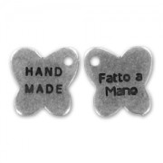 Charm Hand Made/Fatto a Mano 12mm Old silver tone x1|raw }}
