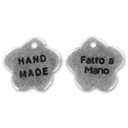 Charm Hand Made/Fatto a Mano 12mm Old silver tone x1|raw }}