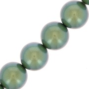 10mm Preciosa Pearls - Round Maxima - Pearlescent Green x5