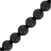 6mm Preciosa Pearls - Round Maxima - Magic Black x20