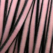 Leather lace 5x2mm Mauve x30cm