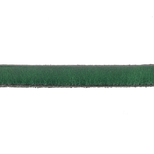 Leather lace 5x2mm Dark Green x30cm