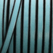 Leather lace 5x2mm Dark Green x30cm