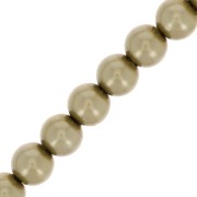 4mm Preciosa Pearls - Round Maxima - Pearl Effect Light Green x30