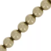 4mm Preciosa Pearls - Round Maxima - Pearl Effect Light Green x30
