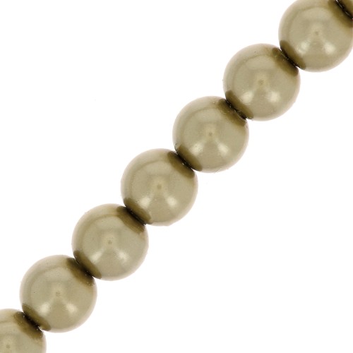 4mm Preciosa Pearls - Round Maxima - Pearl Effect Light Green x30