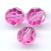 Round beads PureCrystal 5000 4 mm - Pink x20