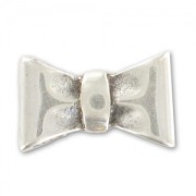 Skull Slider bead for lace 5mm old-silver tone x1