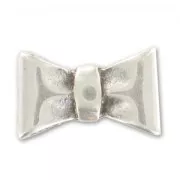 Skull Slider bead for lace 5mm old-silver tone x1