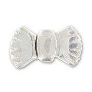 Magnetic clasp Knot 5mm lace Silver tone x1|raw }}