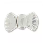 Magnetic clasp Knot 5mm lace Silver tone x1