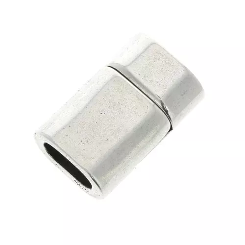 Magnetic clasp 10x5mm Old Silver tone x1