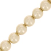 4mm Preciosa Pearls - Round Maxima - Pearl Effect Vanilla x30