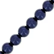 6mm Preciosa Pearls - Round Maxima - Pearl Effect Dark Blue x20