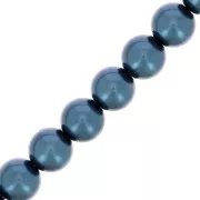 6mm Preciosa Pearls - Round Maxima - Pearl Effect Blue x20