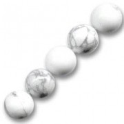 14mm Imitation Howlite round bead x1