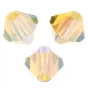 4mm Preciosa Crystal Bicones - MC Bead Rondell - Jonquil AB 2X x30