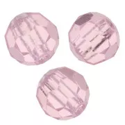4mm Preciosa Crystal Faceted Rounds - Pink Sapphire x20