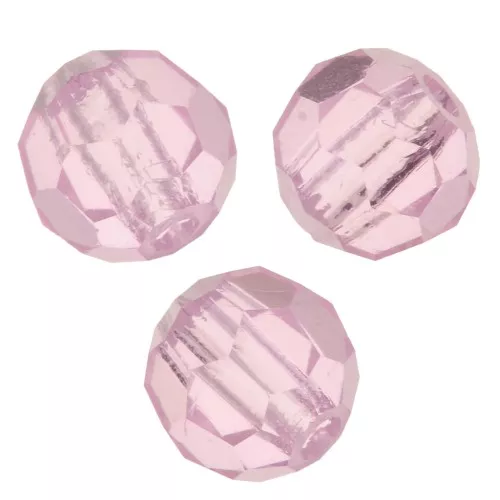 4mm Preciosa Crystal Faceted Rounds - Pink Sapphire x20