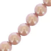 4mm Preciosa Pearls - Round Maxima - Pearlescent Pink x30