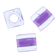 4mm Cubes Miyuki SB4-2640 - Lilac Lined Aqua x10g|raw }}