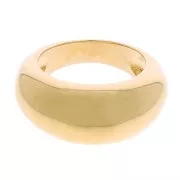 Large Brillantd ring - Size 50 - 3 microns gold plated x1